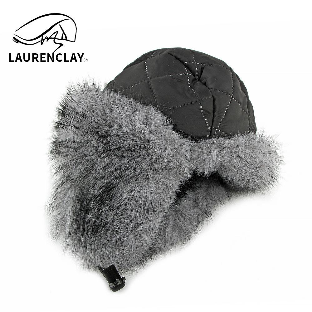 Northeast Hat Men's Thickened Suede Lei Feng Hat Outdoor Riding Windproof and Cold Imitation Rabbit Fur Warm Winter Hat Women