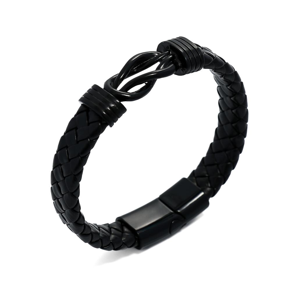 Commuter bracelet men's bracelet leather bracelet alloy magnetic twist punk bracelet