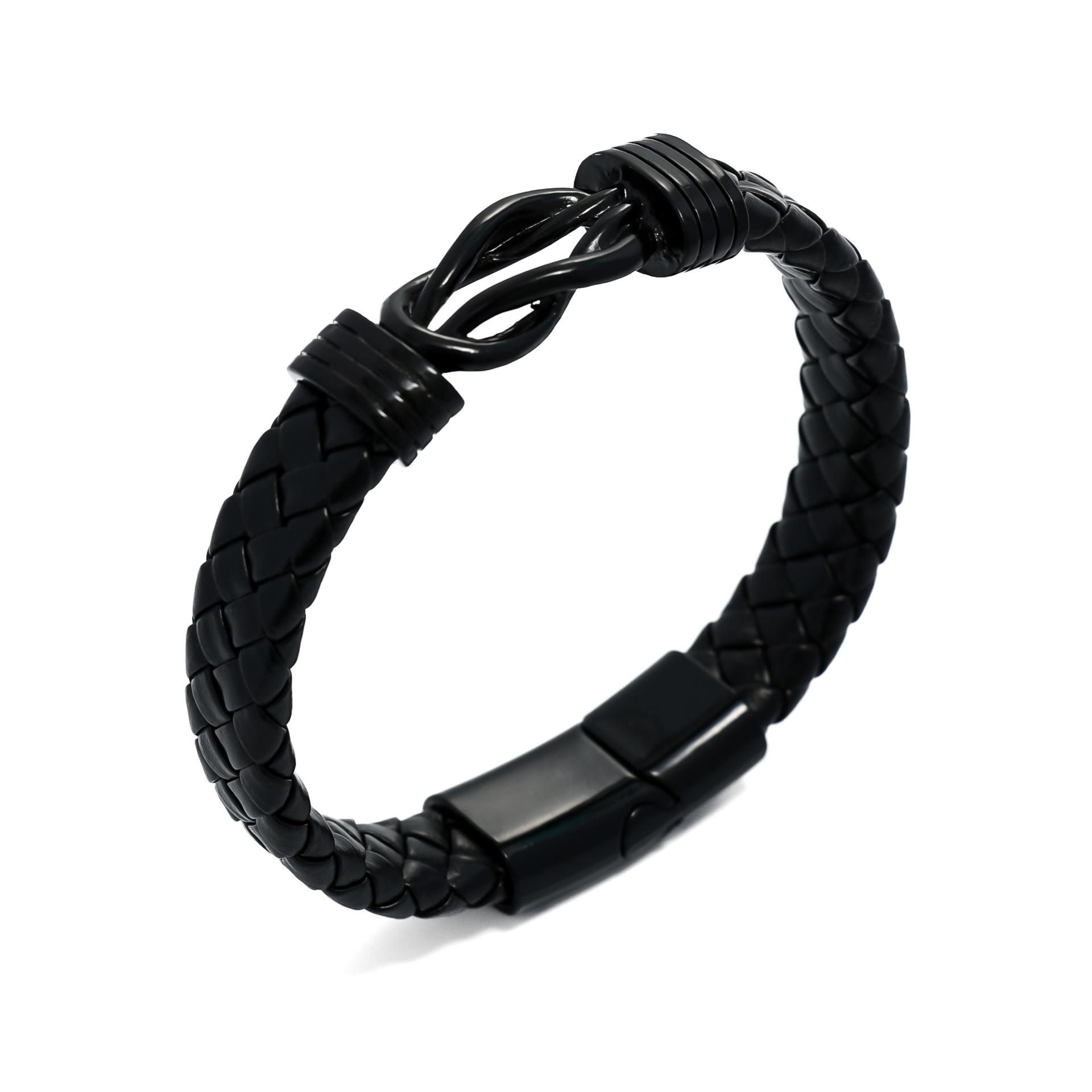 Панк кожаный браслет витой 8-образный личность творческое плетение кожаный браслет ювелирное изделие браслет