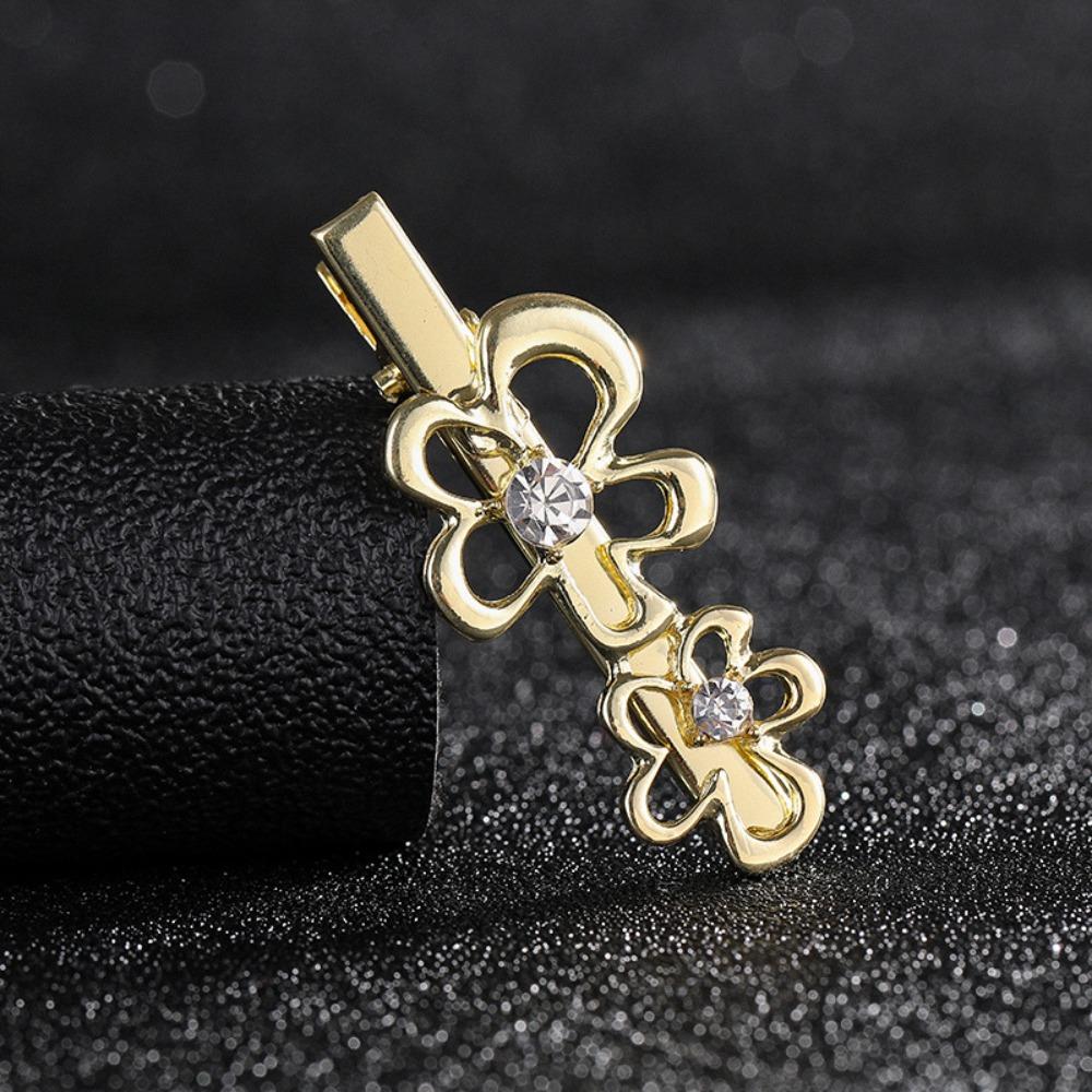 

Элегантная заколка для волос в корейском стиле с цветочным зажимом BB, металлическая заколка в виде утконоса, милые заколки для девочек, заколка для волос