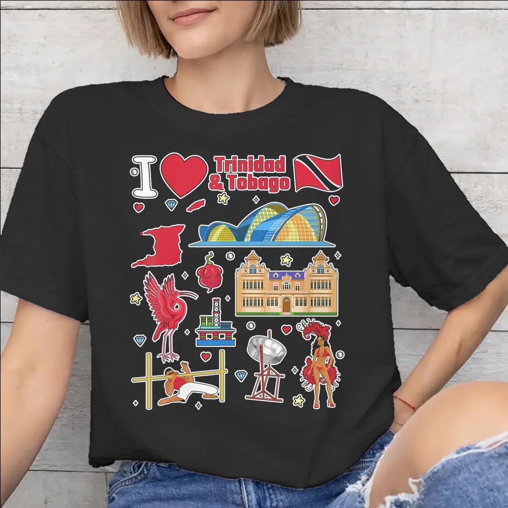 Unisex Unisex New Arrival Trinidad and Tobago Flag Football T Shirt Tee Cotton Tshirts Clothing