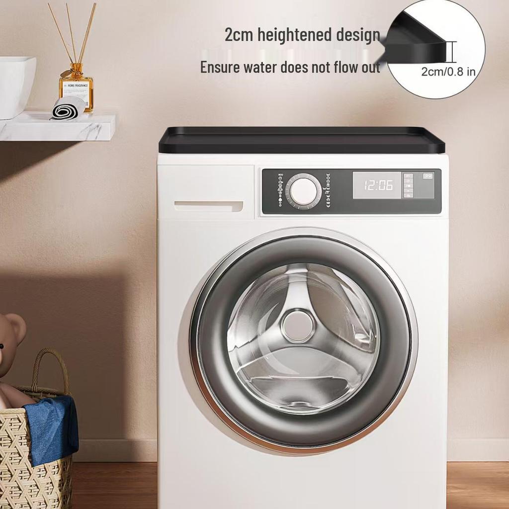 Custom Silicone Protective Mat for Washing Machines - Scratch-proof, Waterproof, Dustproof, Non-slip, Roller Dryer Storage Mat