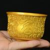 6pcs Auspicious Fu Embossed Tea Cup Zinc Zinc Alloy Offering Water Bowl Ritual Wine Cup  Temple