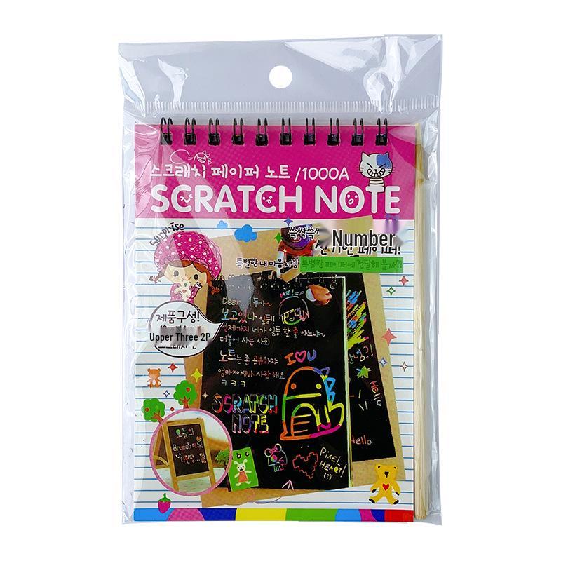 Kids' DIY Scratch Art Book: Creative Colorful Doodle & Drawing Book for Kindergarten