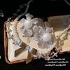 Mermaid Bubble Flowers Gem Pearl Earrings, Tahiti, Bow Star Zircon, Pearl Necklace