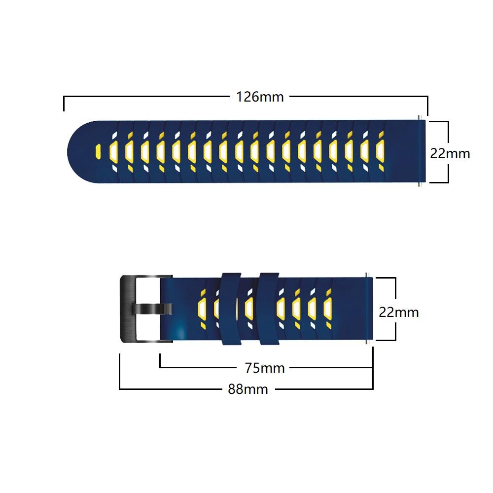 22mm Silicone Watch Band For Xiaomi Huami Amazfit GTR 47mm 2 2e Stratos 3 Strap Bracelet for Amazfit GTR 4 3pro Watchband Correa