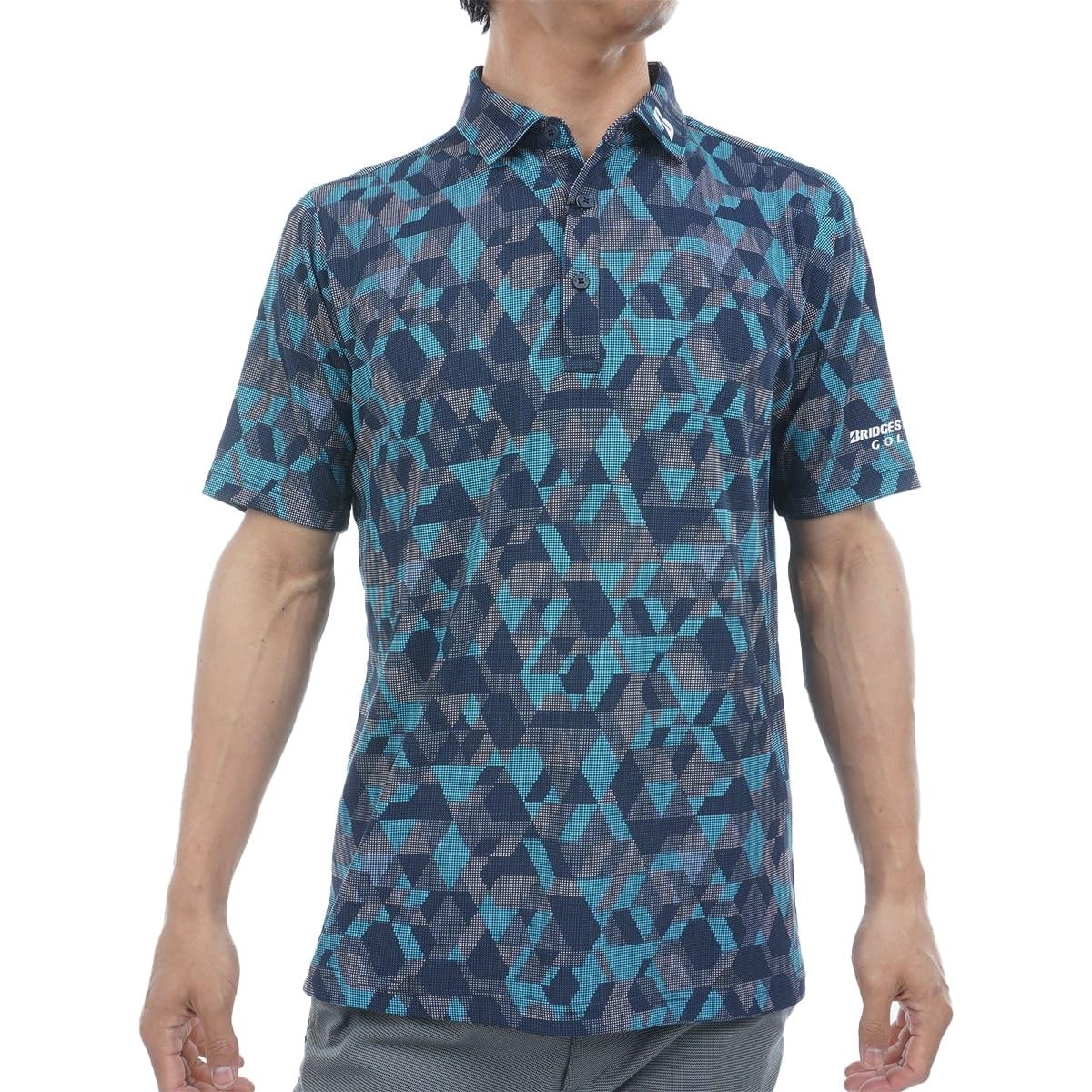 

Bridgestone Golf Retro Short Sleeve Shirt EGM06A Men s NA