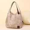 Mother Bag Large Capacity Tote Bag Women's Shoulder Handbag Solid Color Crossbody Bag