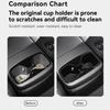 For Kia EV9 2025-2025 TPE Armrest Rear Water Cup Holder Storage Box Shock-Absorbing Cup Tray Organizer Car Interior Accessories