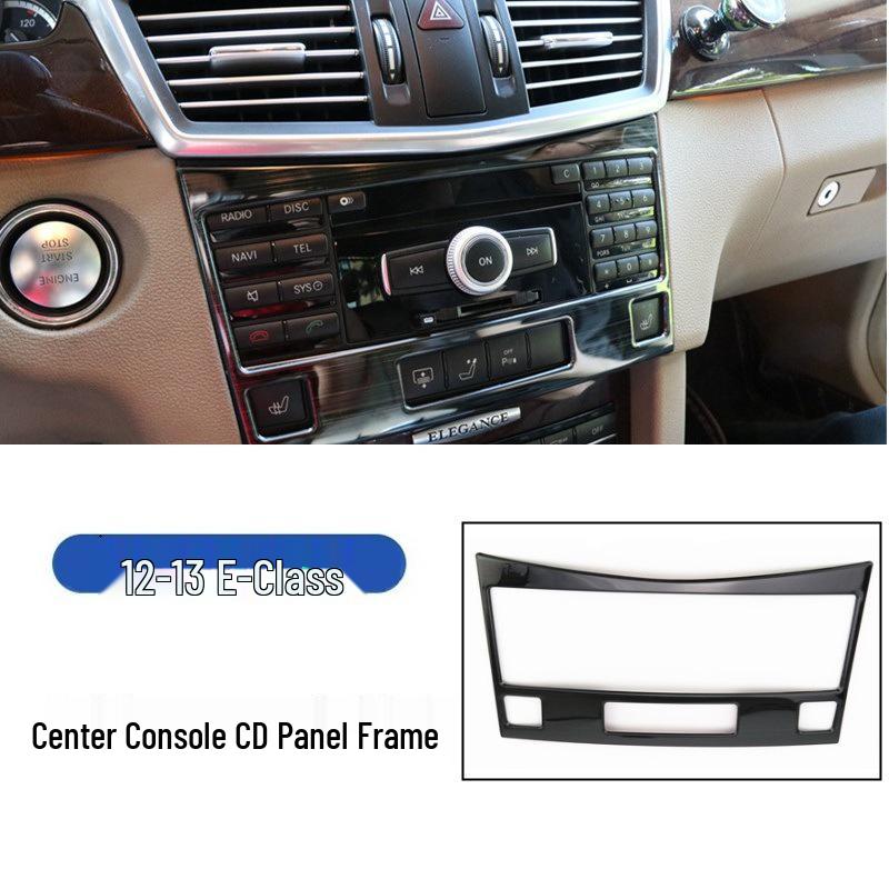 Passend für 12-13 Mercedes-Benz E-Klasse E200L E260L E300L Mittelkonsolen-Multimedia-Panel Innenraum-Aufkleber