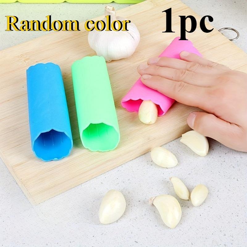 1PC Thickened Soft Silicone Backcover Garlic Peeler Manual Rubbing Garlic Kneader Garlic Peeling Garlic Press Kitchen Tools