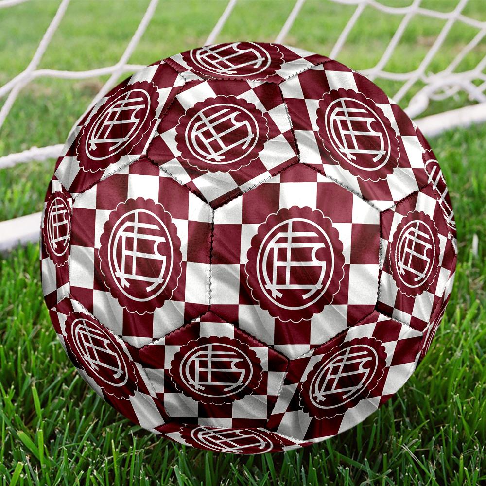 Club Atletico Lanus Size5 Soccer Ball, Colorful, Suitable for All Ages, Machine-stitched, PVC Material, Competition Grade,durable and High Bounce