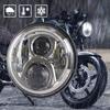 MOVOTOR CB400SF Headlight 7 Inch LED Headlamp for Honda Motorcycle Beam Chrome 1 Piece Hi/Lo