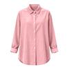 Women's Cotton & Linen Lapel Cardigan – Casual Spring/Summer Long Sleeve Shirt
