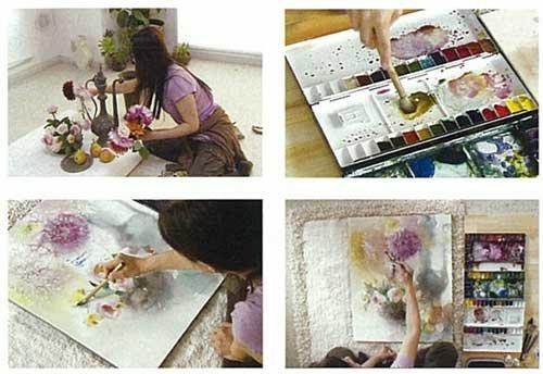 Schmincke Horadam Tube Special Selection 12 Colors Set Yuko Nagayama DVD Set