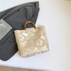Vintage Chinese Style Crossbody Tote Bag With Internal Pouch For Womens Daily Fashion