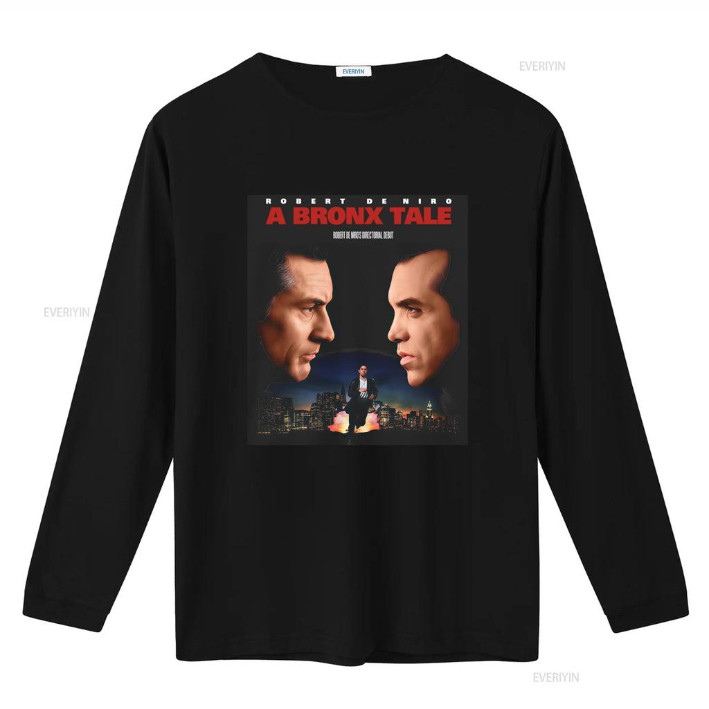 Robert De Niro A Bronx Tale Film Inspiriert Herren Schwarz T-Shirt Größe S 3XL vintage Gewaschen Leicht Stilvoll Atmungsaktiv