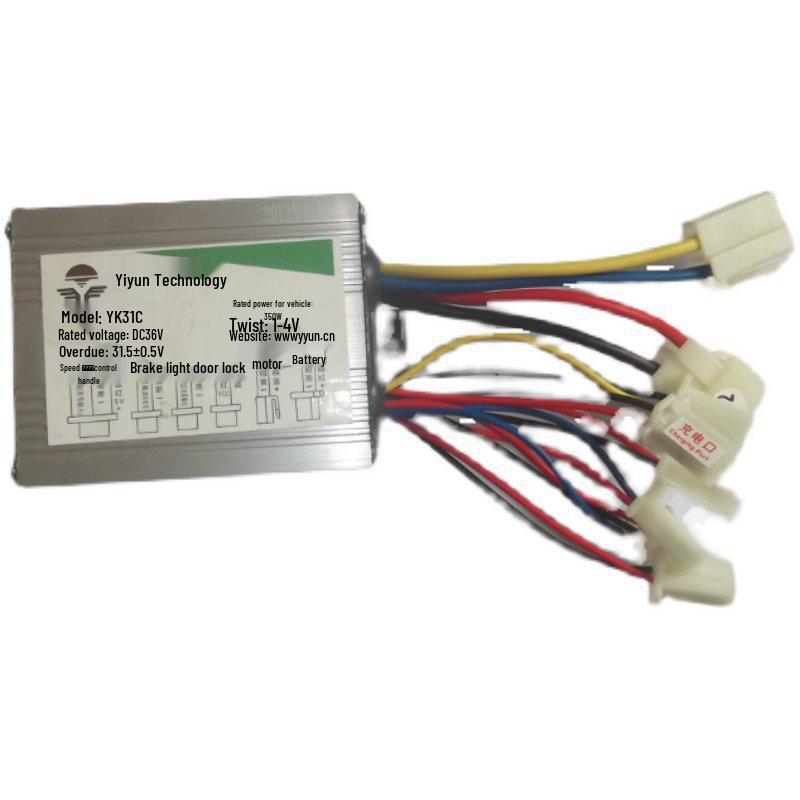 Kit Controlador para Triciclo Elétrico: 800W 48V/36V Modelo YK31C com Guidão Escovado