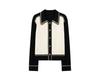 French small fragrant wind polo knitted cardigan sweater jacket women's unique and beautiful early autumn wear lapel top tide