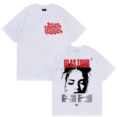 Singer Nina Chuba Tour 2025 Merch T Shirts Men Women Retro High Quality Fashion T-shirt Casual Oversized Cotton Tees Streetwear