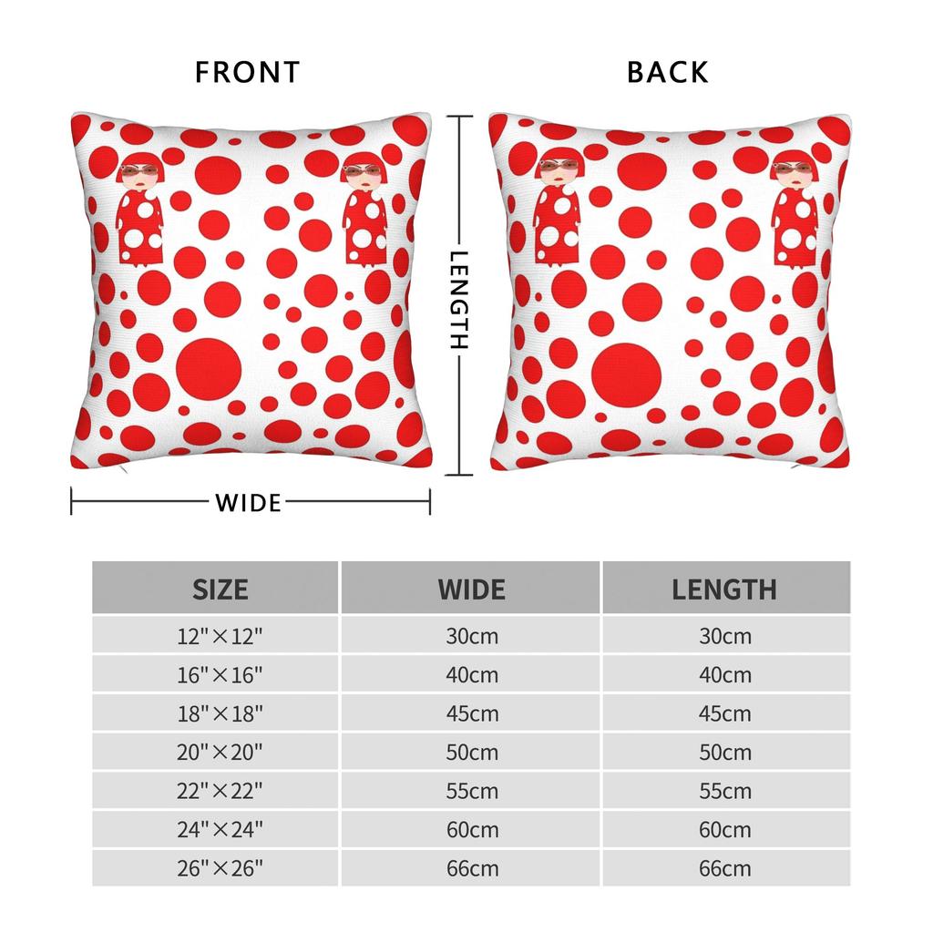 Yayoi K-Kusama Pillowcase Double-Sided Printing Fabric Cushion Cover Decor Pillow Case Cover Car Drop Shipping 45*45Cm