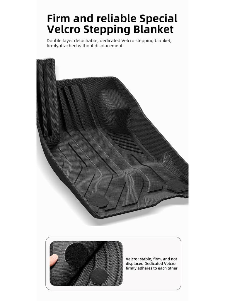 Eco-Friendly TPE Floor and Trunk Mats for 2020 Ford Kuga Hybrid (LHD, EU).