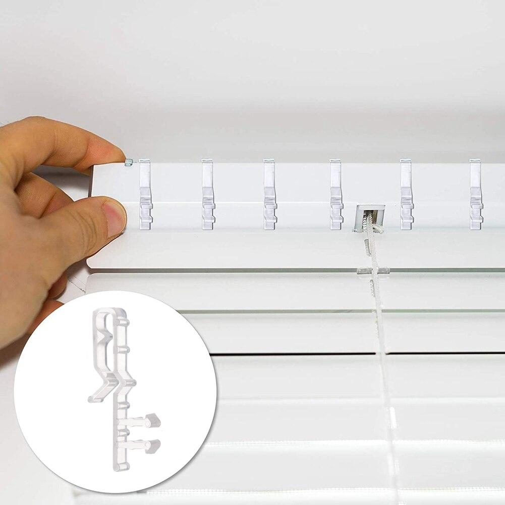 Home Curtains Clip Mini Blind Valance Clips Plastic Valance Retainer Clips Hidden Valance Clips