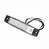 12V Car Side Marker Light Trailer Truck Boat Indicator LED Lamp White Tail Light