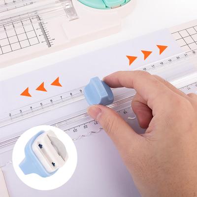 4-in-1 Papiercutter Trimmer Gepunktete Rillmaschine Bastelschneidemaschine für DIY Bastelbedarf