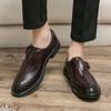 Neue Herren Slipper Schwarz und Braun Herren Casual Bequem und Modisch Spitzschuhe Gesellschaftsschuhe Größen 38-46