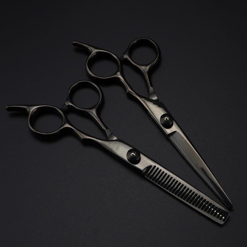 Steel 6 '' Colors Hair Cutting Scissors Set Haircut Thinning Barber Haircutting Shears Hairdresser Scissors