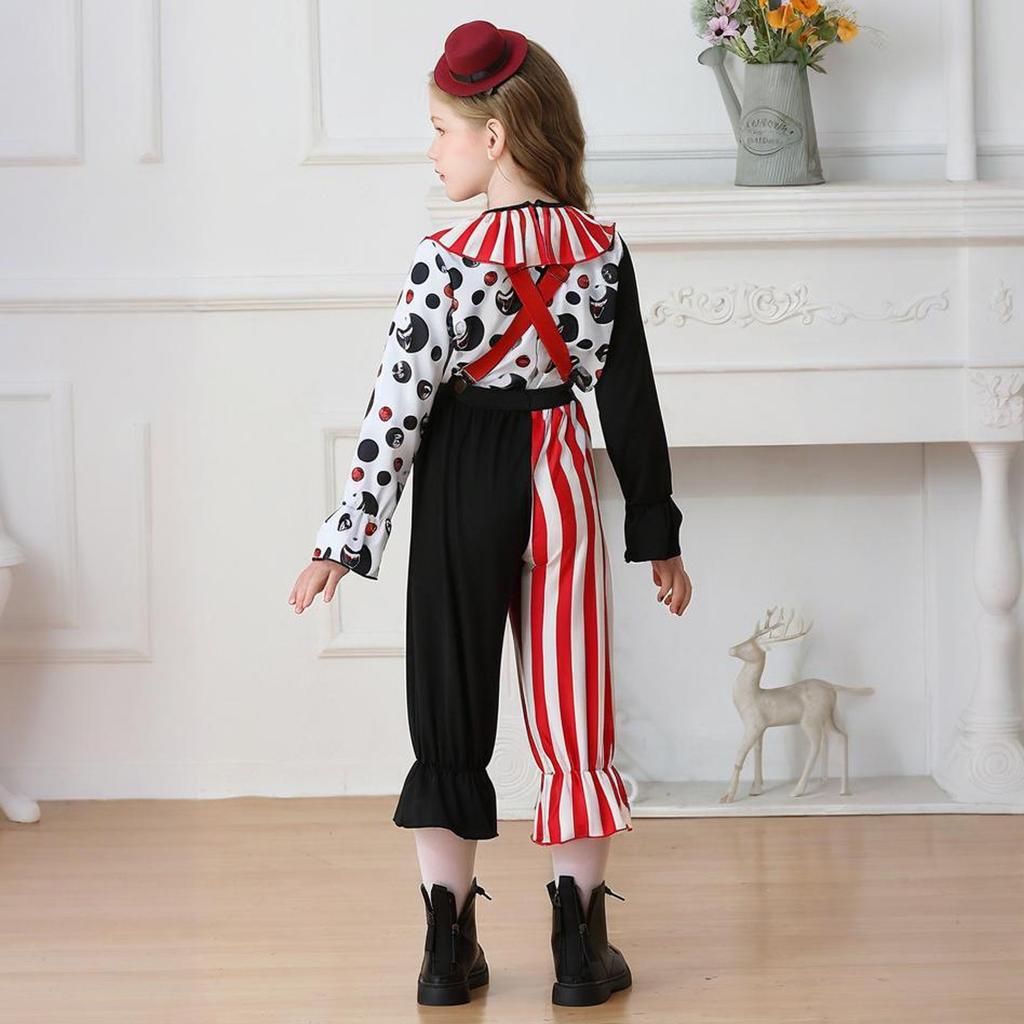 Children's Fashion Halloween Funny Costumes Clown Overalls