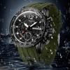 New Men's Wristwatch Waterproof Alarm Clock Multi-function Double Display Electronic Sports Watch LED Digital Quartz Clock