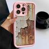 Retro Rusty Iron Phone Case For Samsung S24 S23 S22 Ultra Plus S21 A55 A54 A53 A52 A25 A15 A14 5G Soft Anti Drop Cover