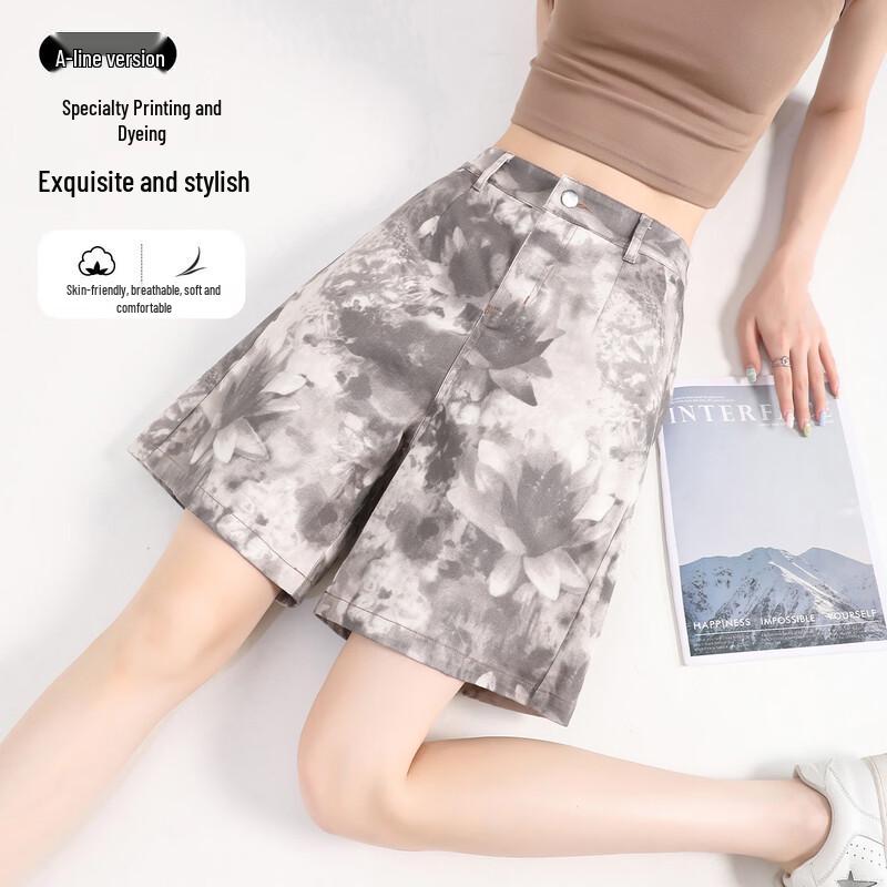 ET BOITE Women s High-Waist Loose Fit Bermuda Shorts 27