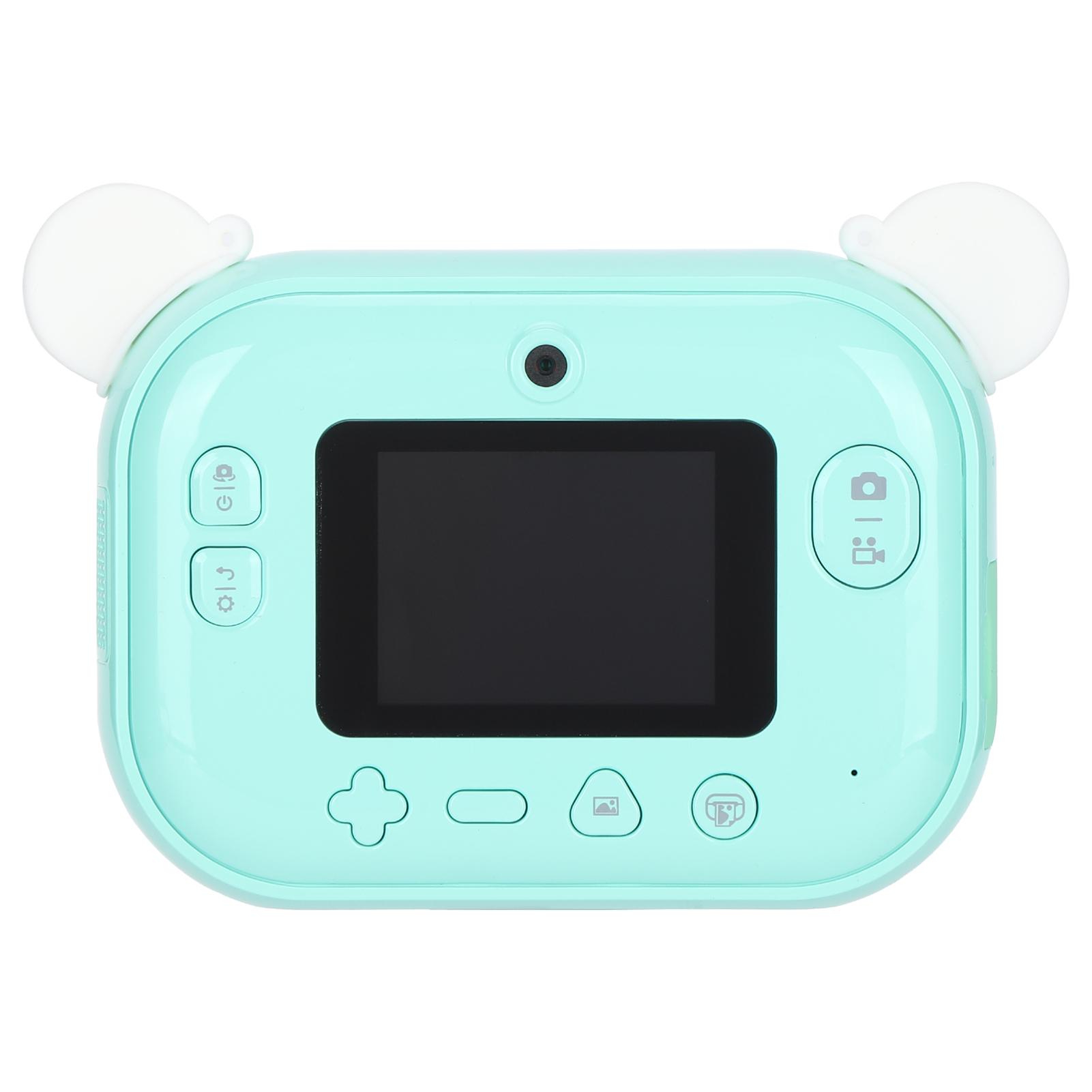 

Печатная камера для детей, мгновенная мини-цифровая портативная термочернильная игрушка, мультяшный подарок 2,4 дюйма