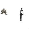 Modern Abstract Owl Thinker Resin Figurine Sculpture for Living Room Office Bookshelf Cabinet