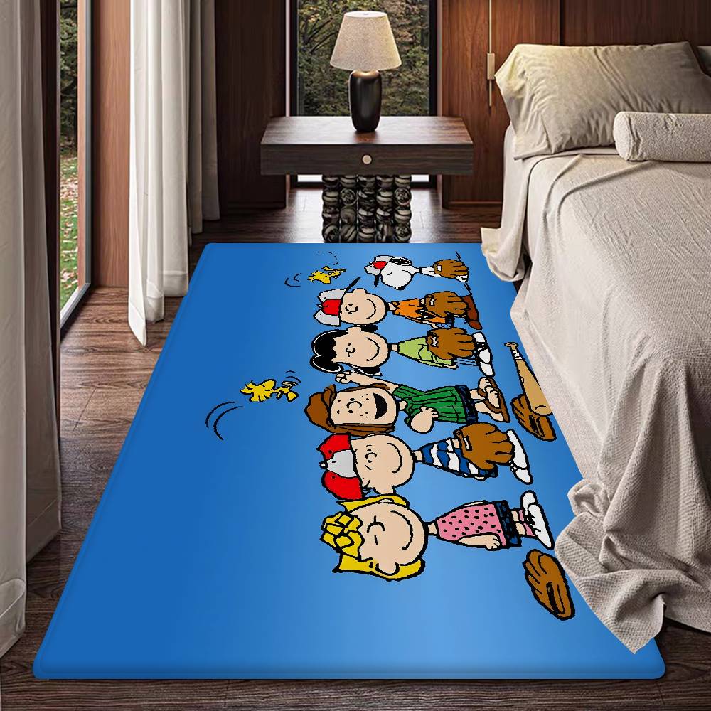 Kawaii S-Snoopy Kitchen Mat Kids Room Bedroom Decoration Balcony Anti-Slip Doormat Living Room Alfombra