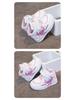 Atmungsaktive High-Top Cartoon-Skateschuhe für Kleinkinder und Mädchen, Leichte und lässige weiße Sneaker