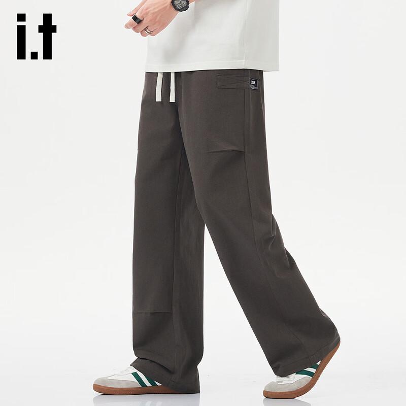 Izzue IT Men's Pure Cotton Straight-Leg Casual Pants