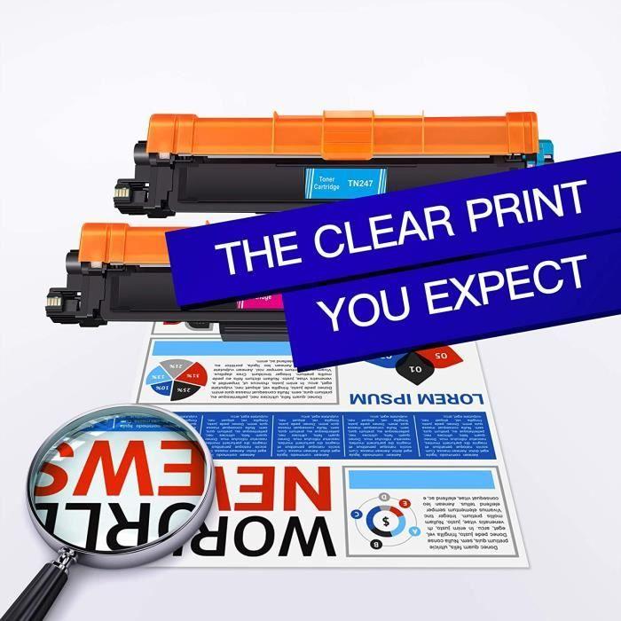Cartouche de Toner TN247 TN243 Compatible pour Brother TN247 TN243 pour Brother MFCL3750CDW DCPL3550CDW MFCL3730CDN MFCL3710CW MFC