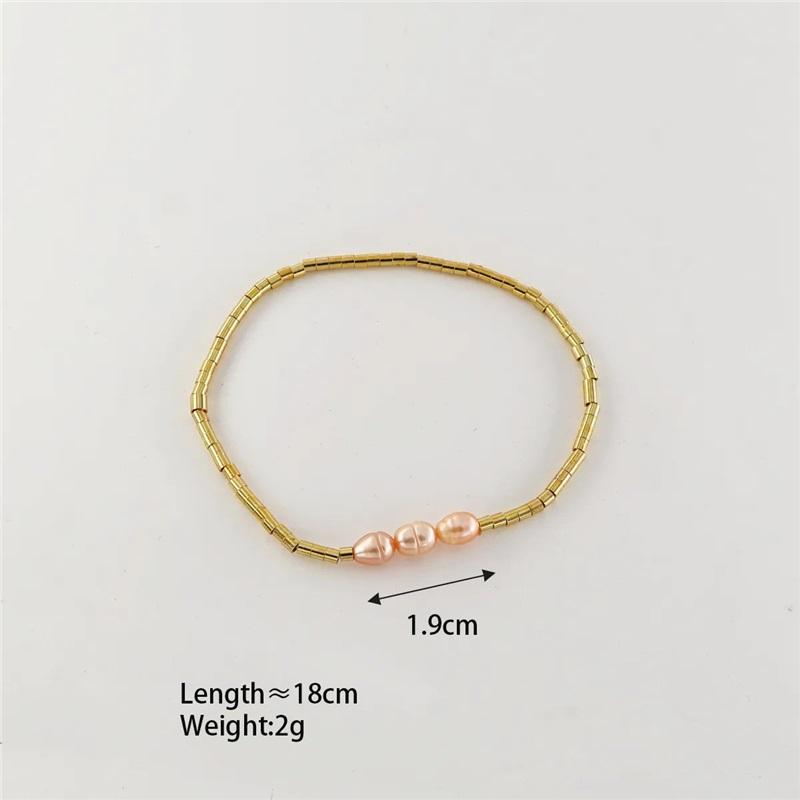 Hand-woven Natural Freshwater Pearl Bracelet Baroque Pearl Beaded Bracelet Girl Jewelry