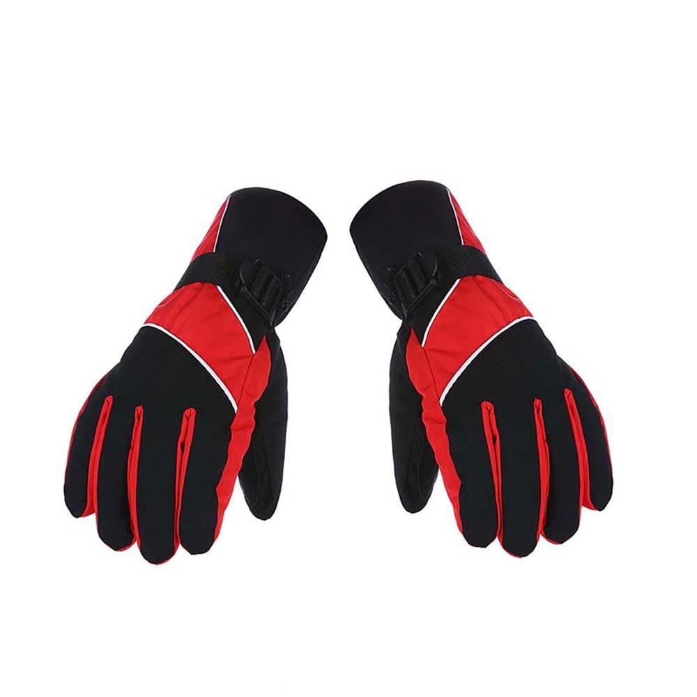 Soft Ski Anti-cold Gloves Anti-splash Water Thickened Finger Mittens  Cycling