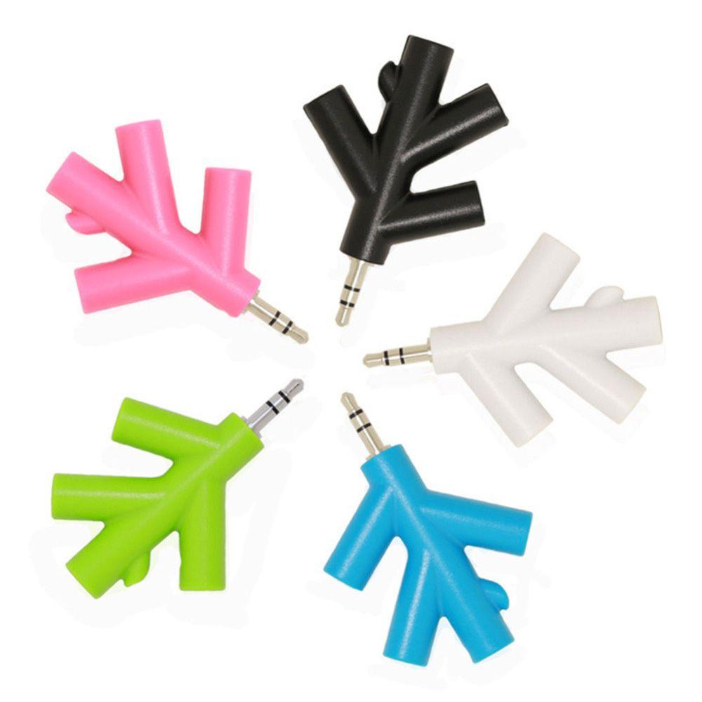 Headphone Converter Spliter Multi Audio Port Earphone Adapter 3.5mm 4 Way