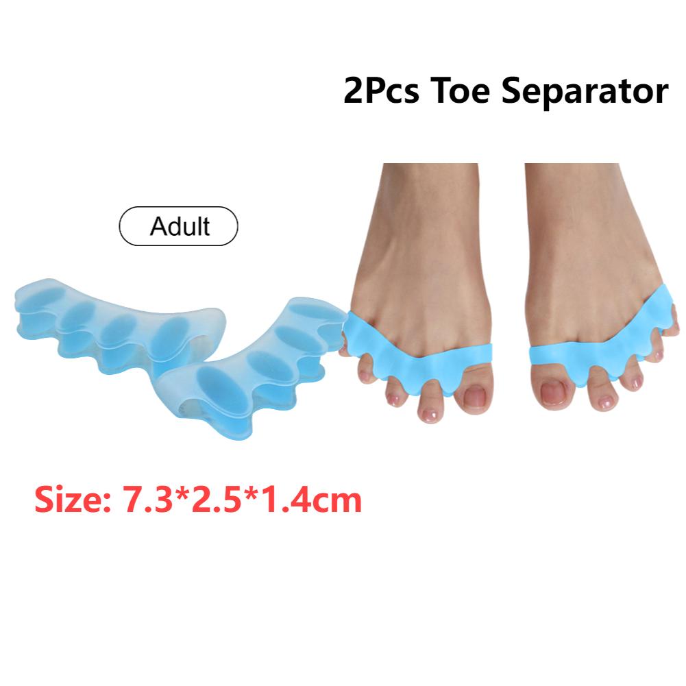 2ps/Pair Little Toe Thumb For Daily Use Silicone Gel Toe Bunion Guard Foot Care Finger Toe Separator Hallux Valgus Toe Care