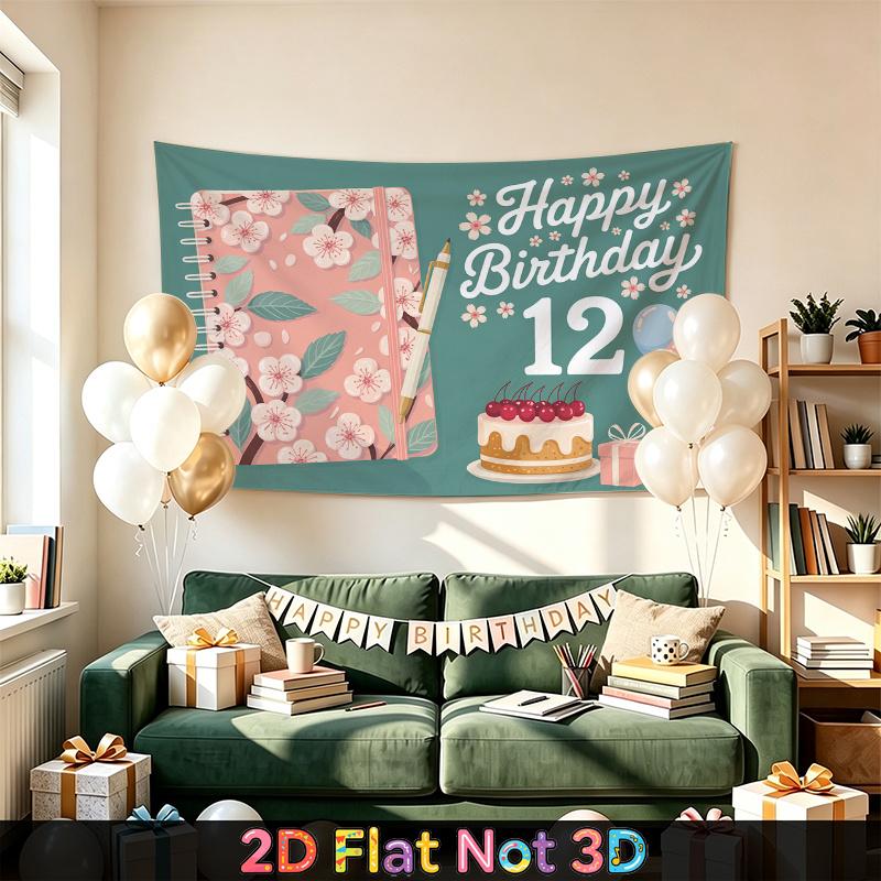 Party Backdrop Birthday Wedding Floral Pink Photo Booth Background Front Door Decor