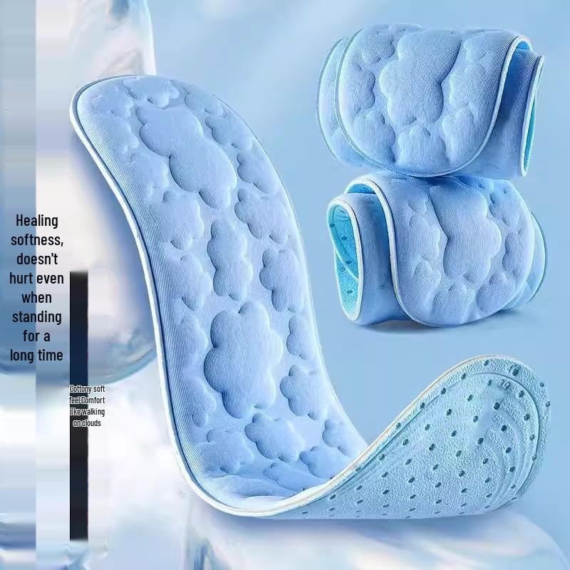 Breathable Women's Sport Insoles: Sweat-Absorbing, Odor-Resistant, Soft, Non-Tiring Summer Training Footbeds