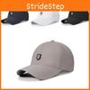 R Leather Label Mens Baseball Cap Quick Dry Sun Protect Fashion Casual Outdoor