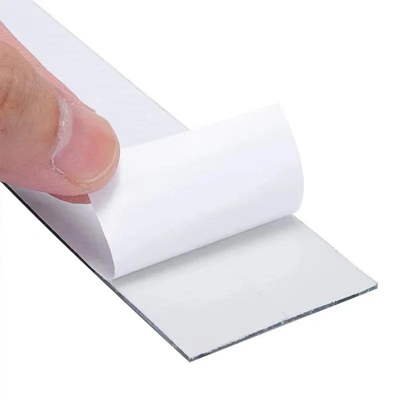 4x100cm Creative DIY Glass Mirror Stickers Mosaic Glass Self-adhesive Mirror Wall Stickers 3D Background Wall Mirror Decoration