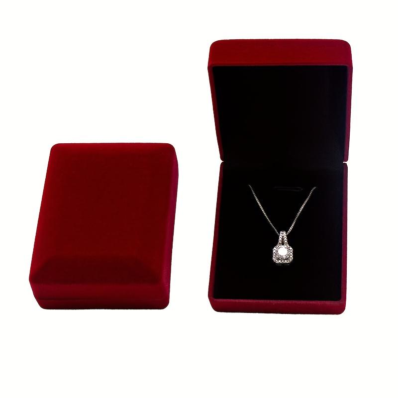 Necklace,Jewelry Box,Velvet Interior,Bracelet and Earring Accessory Storage Box,Suitable for Valentine's Day and Spring Festival